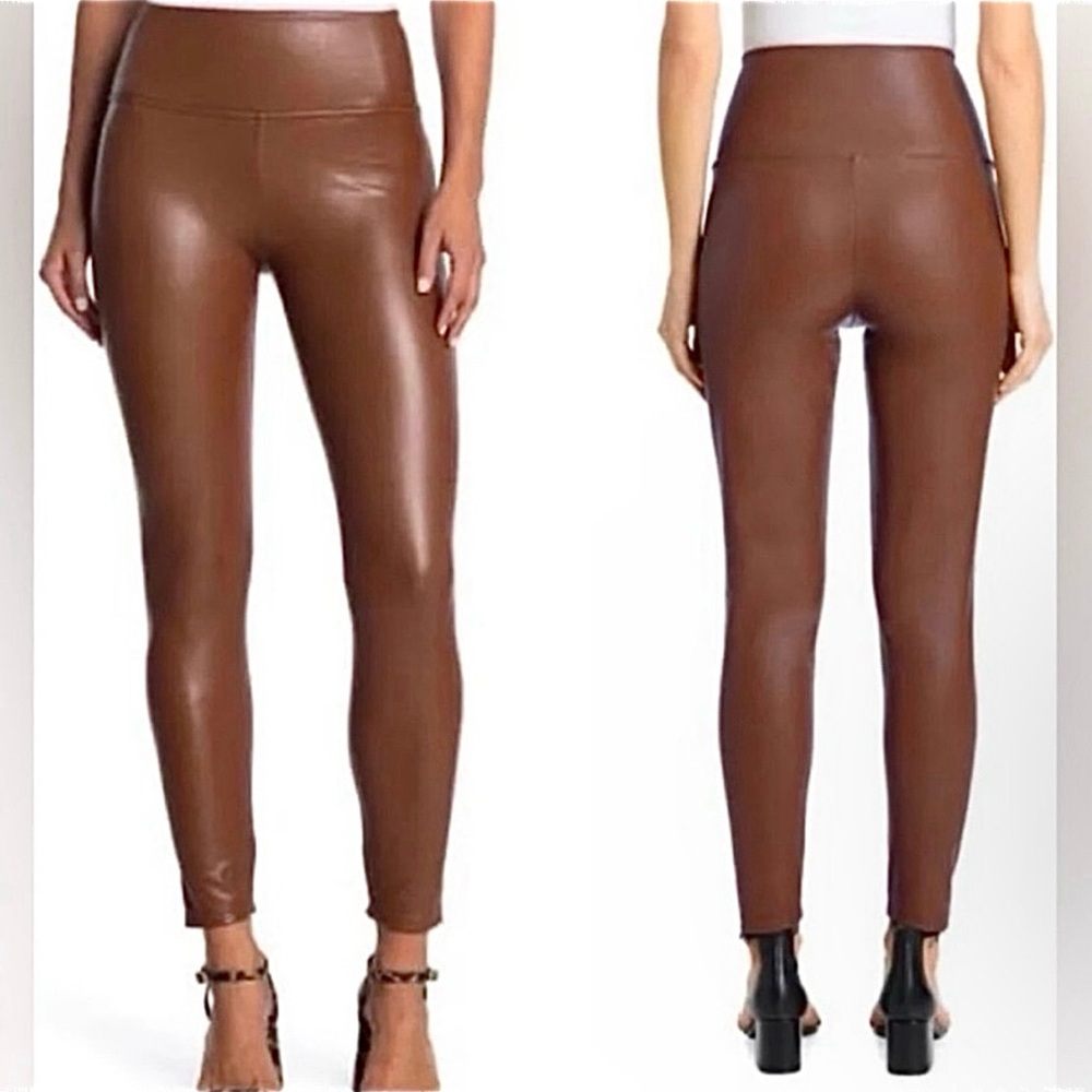 🚨LAST CHANCE Brown Faux Leather Leggings